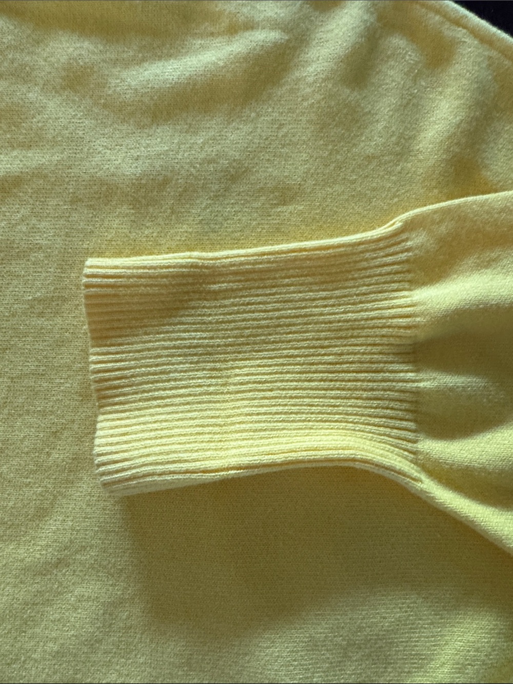CABI Women's Bright Yellow Off-Shoulder Sweater Style#6167 - Picture 6 of 7